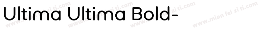 Ultima Ultima Bold字体转换